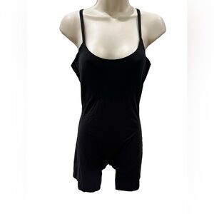 SPANX BLACK ADJUSTABLE STRAP THIGH sculpting bodysuit